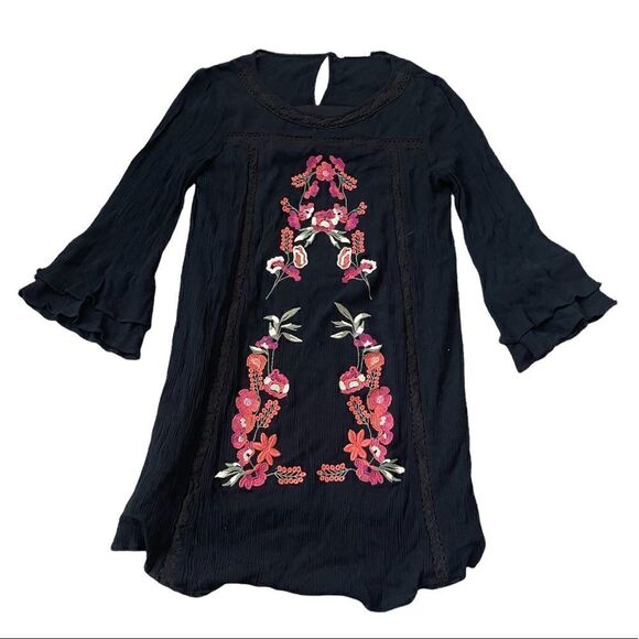 Entro Floral Embroidered Gauze Dress - Picture 6 of 10
